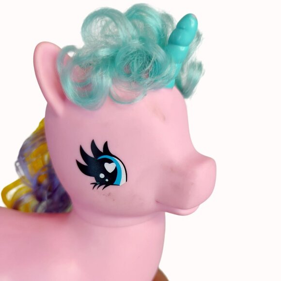 Gi-Go Wonder Pony Land Jumbo Pink Unicorn Toy With Colorful Mane SML-16-B1 - Picture 2 of 4